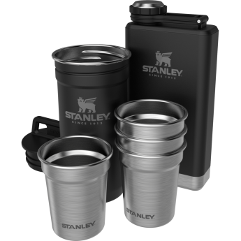 Набор: стопки STANLEY ADVENTURE 0,59L + фляга STANLEY ADVENTURE 0,23L 10-01883-035 черный Набор: стопки STANLEY ADVENTURE 0,59L + фляга STANLEY ADVENTURE 0,23L 10-01883-035 черный